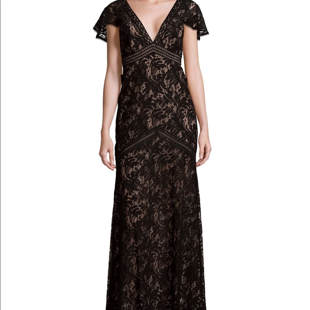 BCBGMaxazria Lace Cut Out Dress